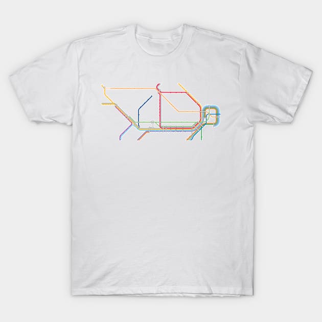 Sydney Rail Network T-Shirt by Simontology